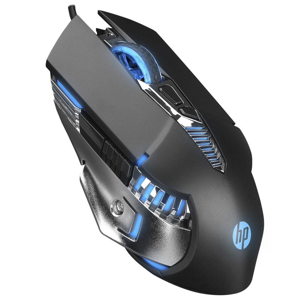 HP G160, Led Aydınlatma, USB Kablolu, Gaming Mouse, 2400DPI, Siyah