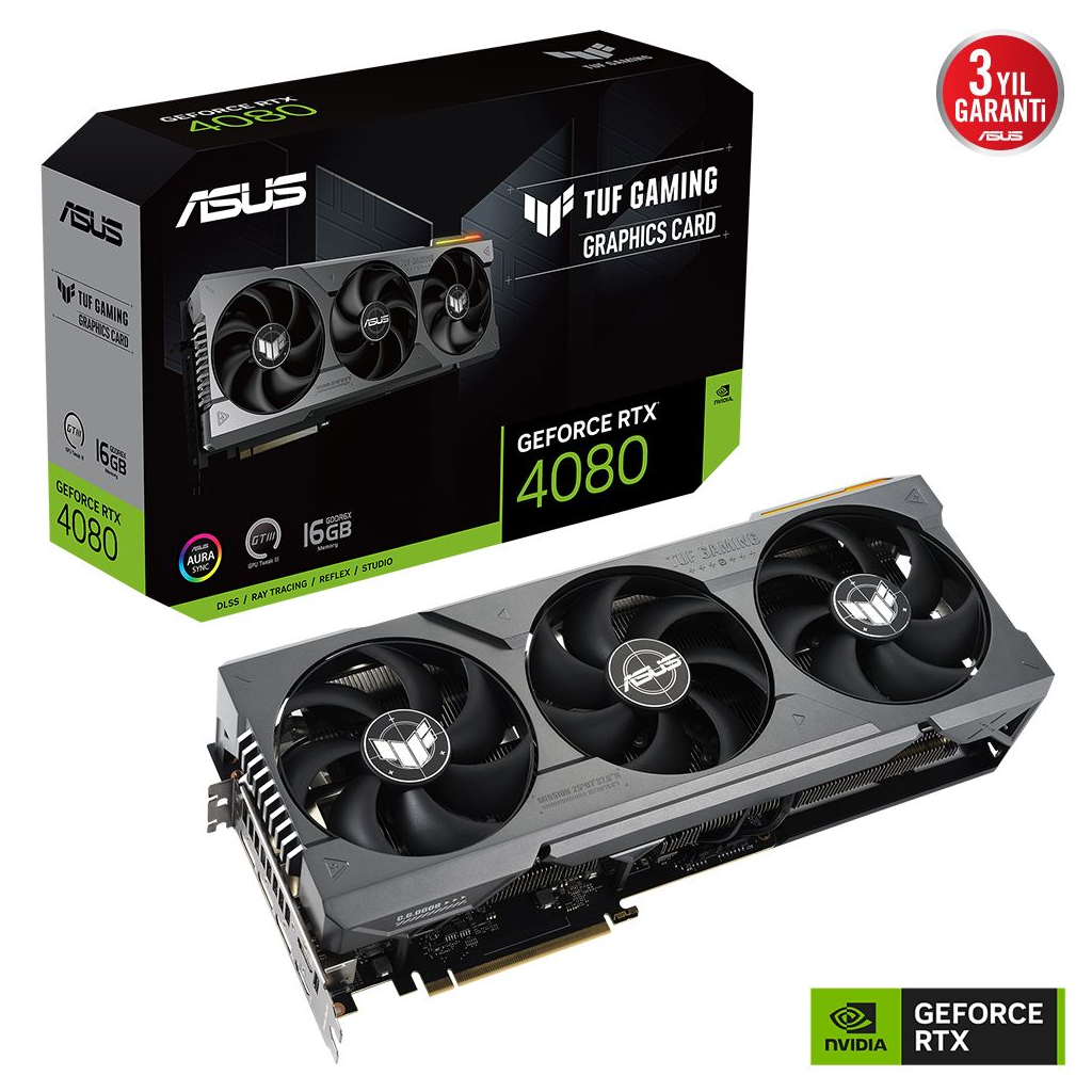 【ジャンク】ASUS TUF-RTX4080-16G-GAMING Asus RTX 4080 Tuf Gaming TUF-RTX4080-16G-GAMING 256 Bit GDDR6X 16