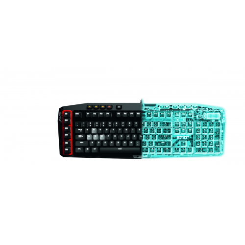 logitech g710 keyboard lights on