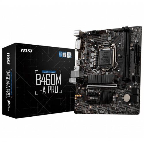 MSI B460M-A PRO DDR4 M.2 DVI HDMI USB3,2 LGA1200 10-11. Nesil