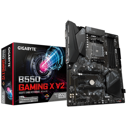 GIGABYTE B550 GAMING X V2, 4xDDR4, 2x M.2, DVI, HDMI, AM4 Soket, Anakart