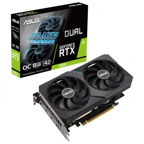 ASUS DUAL-RTX3050-O8G 8GB, GDDR6, 128Bit, 1xHDMI, 3xDP GAMING Ekran Kartı