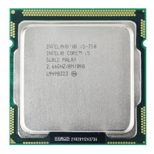 INTEL i5-750 4 Core, 3.2Ghz, 8Mb, 95W, LGA1156, 1.Nesil, TRAY (Grafik Kart YOK, Fan YOK)