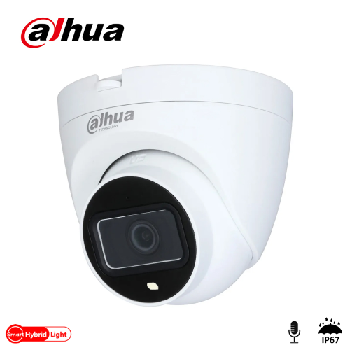 DAHUA IPC-HDW1431V-SA, 4Mpix, 2,8mm Lens, H265+, 30Mt Gece Görüşü, Mikrofonlu, PoE Dome IP Kamera