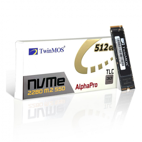 TwinMOS NVMEFGBM2280, 512GB, M.2 PCIe NVMe, SSD, 2455-1832Mb/s, 3DNAND