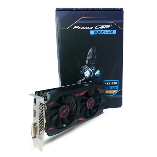 POWERGATE PG-GTX1650-D5-4GB DDR5 HDMI, DVI, DP Dual Fan, Ekran Kartı