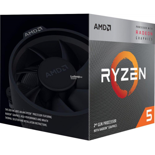 AMD RYZEN 5 3400G 4 Core, 3,70-4.20GHz 65W Radeon RX VEGA11 Wraith Spire FAN AM4 BOX