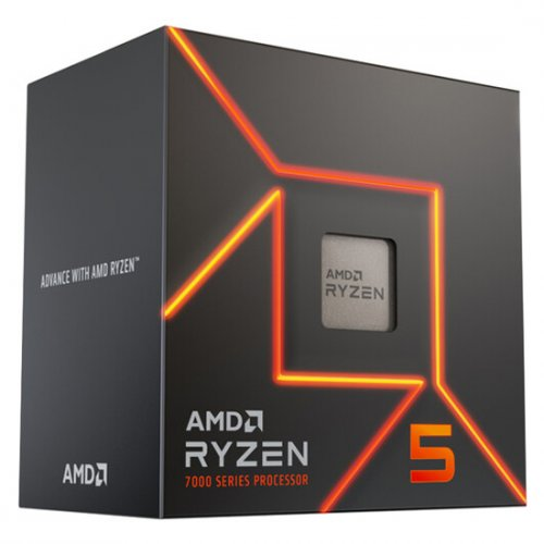 AMD RYZEN 5 7600 6 Core, 3,80-5,10GHz, 38Mb Cache, 65W, AM5 Soket, BOX (Kutulu) (Grafik Kart VAR, Fan YOK)