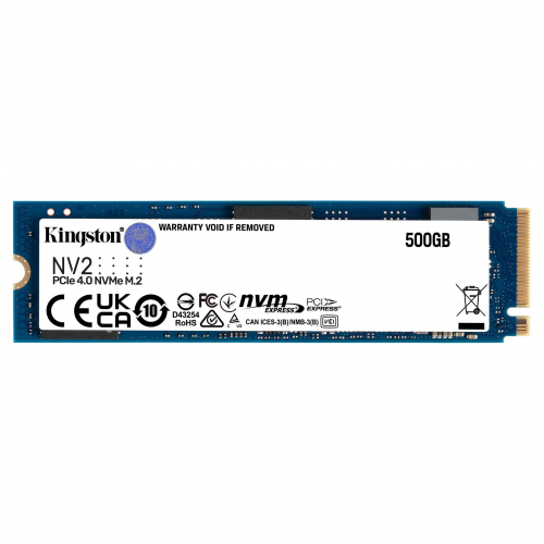 KINGSTON SNV2S/500G, NV2, 500Gb, 3500/2100, NVME PCIe M.2, SSD