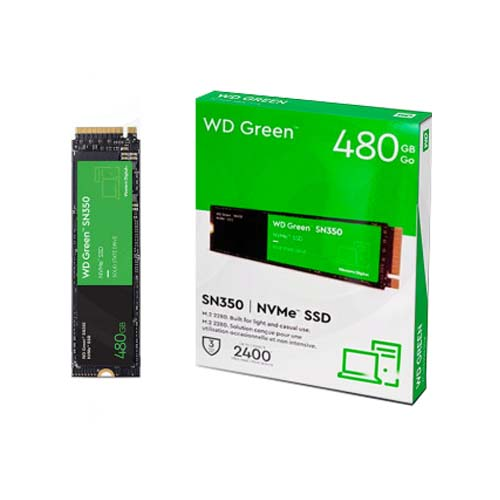 WD Green SN350 WDS480G2G0C 480GB 2400/1650 NVMe PCIe M.2 SSD