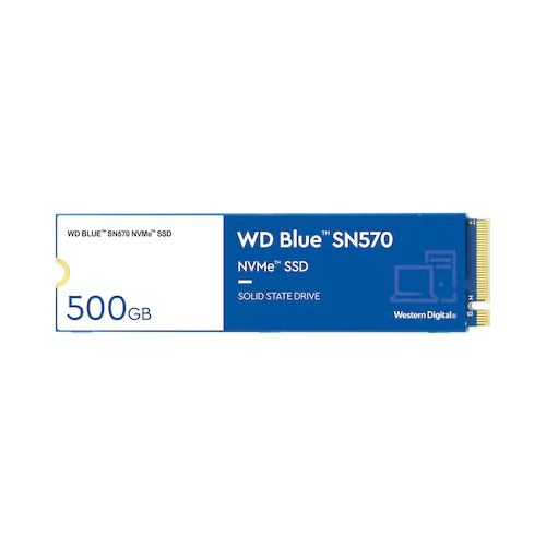 WD Blue SN570 WDS500G3B0C 500GB 3500/2300 NVMe PCIe M.2 SSD