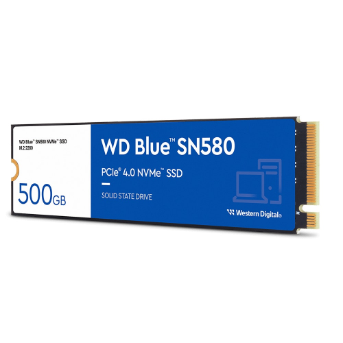 WD Blue SN580, WDS500G3B0E, 500GB, 4000/3600, Gen4, NVMe PCIe M.2, SSD